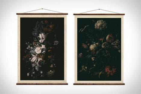 以前的植物印花