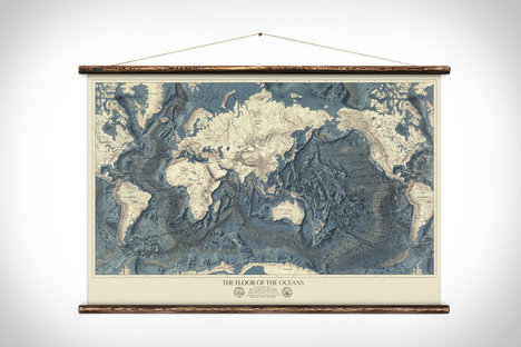 World Relief Map Print
