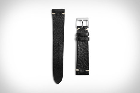 Black Leather Watch Strap Black Leather Watch Strap