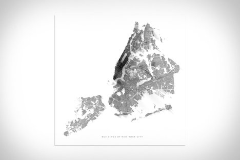 Buildings of New York City Print Buildings of New York City Print