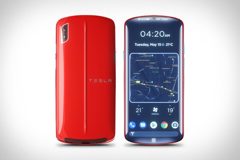 Tesla Model P Phone Concept Tesla Model P Phone Concept