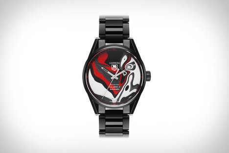 Bamford x Black Badger Fordite Tag Heuer Carrera Watch Bamford x Black Badger Fordite Tag Heuer Carrera Watch