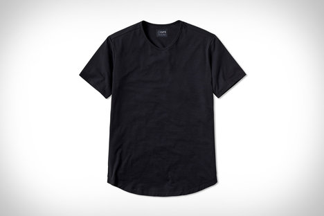 Cuts Crew Curve-Hem Shirt