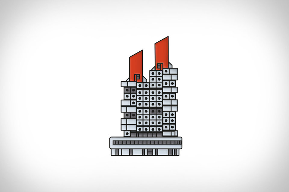 Drop-A-Pin Architectural Enamel Pins | Uncrate