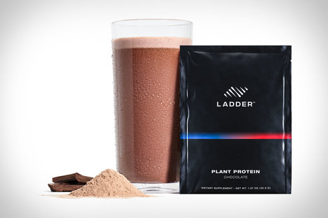 Bebida de proteína vegetal de escalera