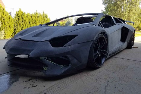 3-D-Printed Lamborghini Aventador Spider 3-D-Printed Lamborghini Aventador Spider
