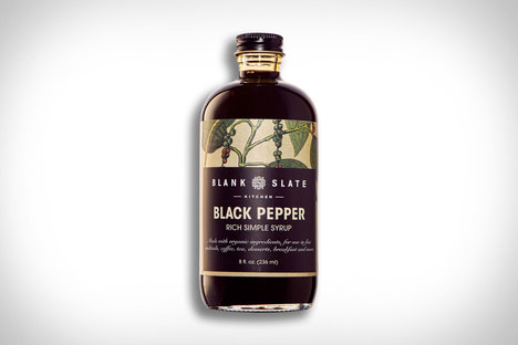 Simplement sirop d&#39;ardoise vierge au poivre noir