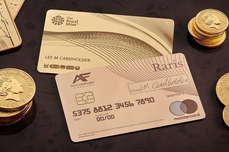 Royal Mint Raris Solid Gold Payment Card