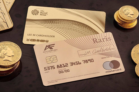 Royal Mint Raris Solid Gold Payment Card Royal Mint Raris Solid Gold Payment Card