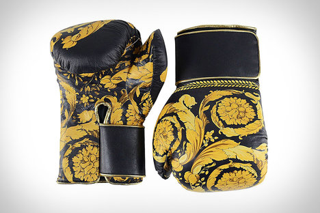 Versace Barocco Leather Boxing Gloves Versace Barocco Leather Boxing Gloves