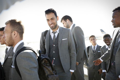 Thom Browne FC Barcelona Off-Field Uniforms Thom Browne FC Barcelona Off-Field Uniforms