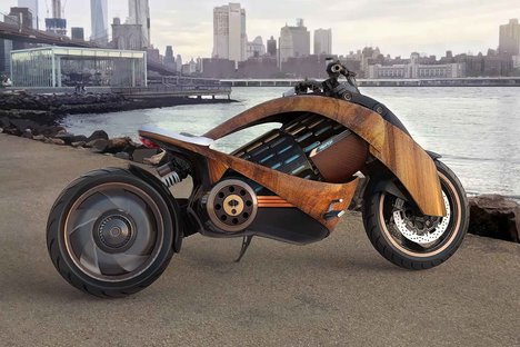 Newron EV-1 Wooden Motorcycle Newron EV-1 Wooden Motorcycle