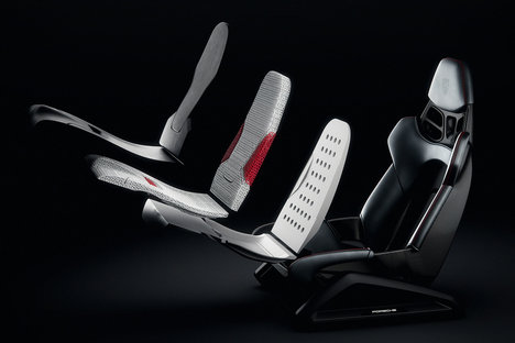 Porsche 3D-Printed Bodyform Bucket Seat