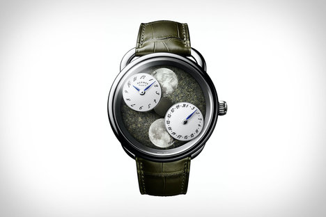 Hermes Arceau L'Heure De La Lune Mars Meteorite Watch Hermes Arceau L'Heure De La Lune Mars Meteorite Watch