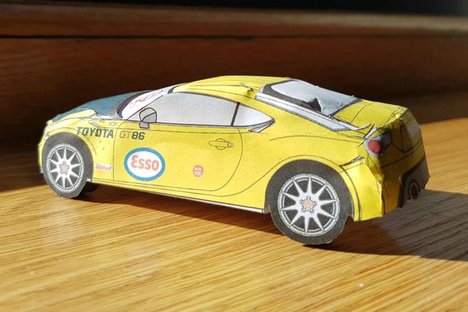Toyota Retro-Liveried Paper GT86 Models Toyota Retro-Liveried Paper GT86 Models