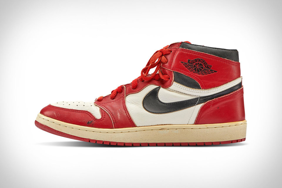 Michael Jordan's Game-Worn 1985 Air Jordan 1 Sneakers | Uncrate