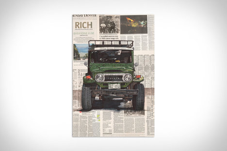 Toyota Land Cruiser 40 Art Print Toyota Land Cruiser 40 Art Print