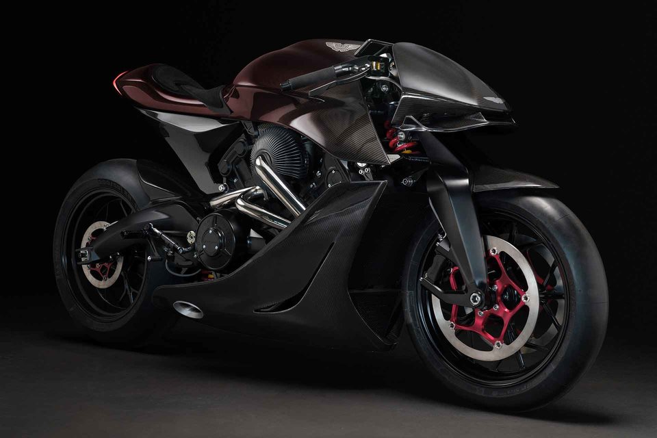 Aston Martin x Brough AMB 001 Motorcycle | Uncrate