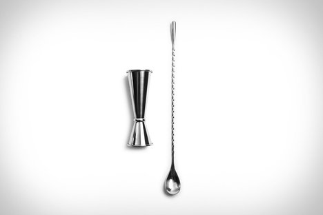 Jack Rudy Barspoon & Jigger Set 