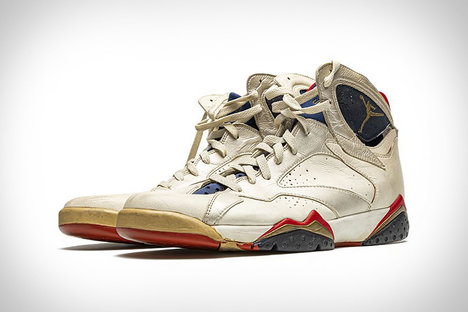 Michael Jordan's Gold Medal Air Jordan 7 Sneakers Michael Jordan's Gold Medal Air Jordan 7 Sneakers
