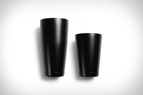 Matte Black Cocktail Tin Set Matte Black Cocktail Tin Set