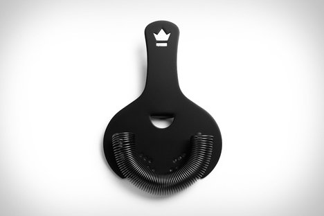 Matte Black Cocktail Strainer Matte Black Cocktail Strainer