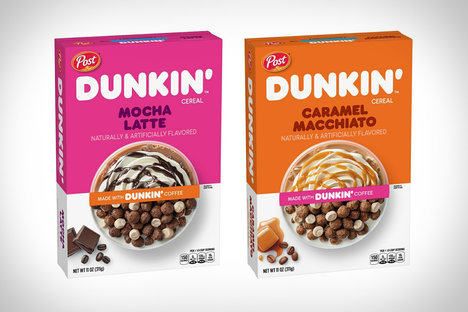 Post x Dunkin' Caffeinated Coffee Cereals