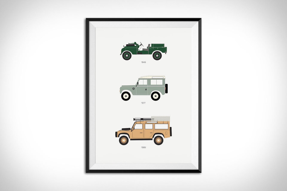 Land Rover Defender Framed Print | Uncrate