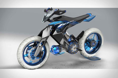 Yamaha H20 XT wasserbetriebenes Motorradkonzept