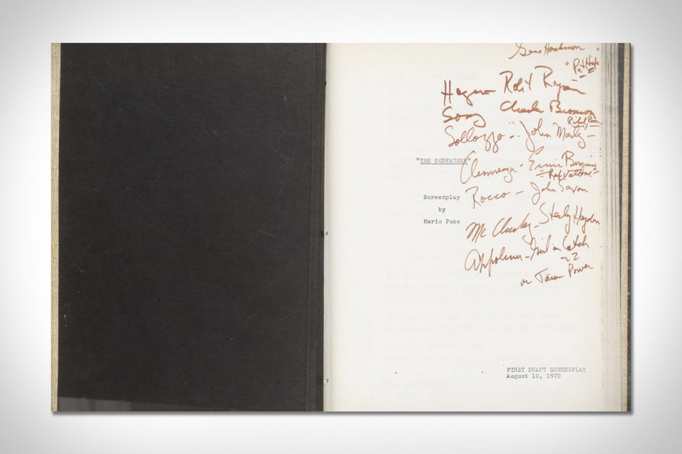 The Godfather Script | Uncrate