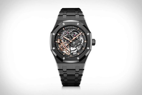 オーデマピゲロイヤルオークダブルバランスホイール透かし彫り時計