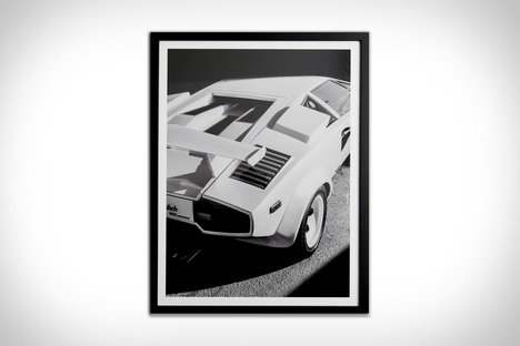 兰博基尼Countach裱框打印