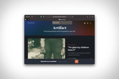 Artifact Personal Podcasts Artifact Personal Podcasts