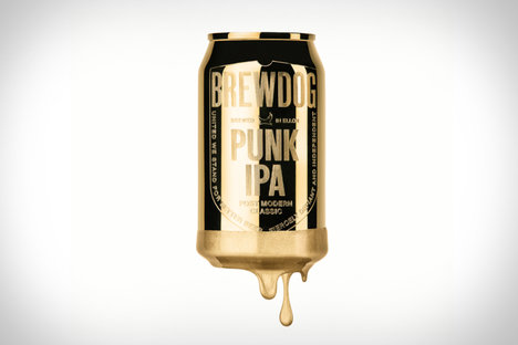 BrewDog Solid Gold Beer Can BrewDog Solid Gold Beer Can