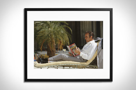 Sean Connery Lounging Framed Print