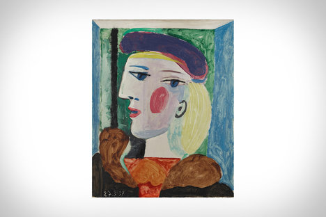 毕加索的Femme auBéret淡紫色