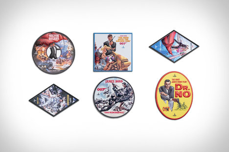 Globe Trotter James Bond Leather Sticker Collection Globe Trotter James Bond Leather Sticker Collection