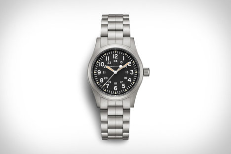 ハミルトンカーキフィールドメカニカルブレスレットウォッチ