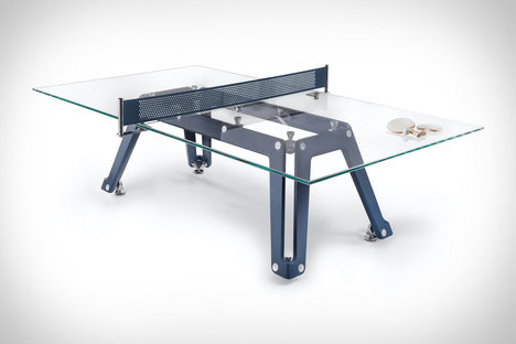 Impatia Lungolinea Leather Edition Ping Pong Table Impatia Lungolinea Leather Edition Ping Pong Table