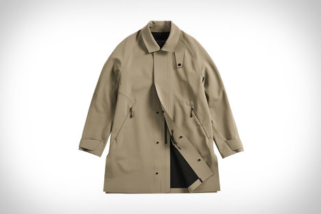 Trench-coat découpé au laser Vollebak