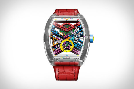 Franck Muller Vanguard Skeleton Sapphire Watch Franck Muller Vanguard Skeleton Sapphire Watch