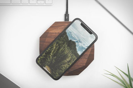 Walnut Wireless Charging Dock Walnut Wireless Charging Dock