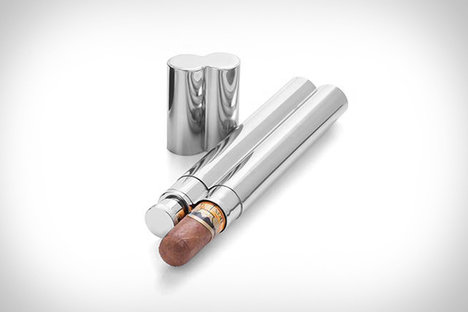 Cigar Holder & Flask