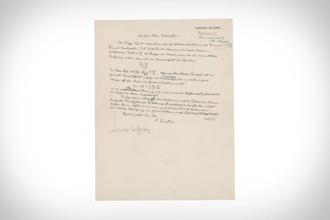 Albert Einstein's Handwritten Mass Equation Albert Einstein's Handwritten Mass Equation