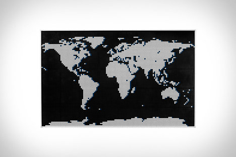 乐高艺术世界地图