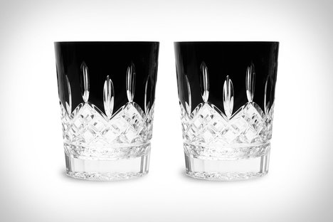 Waterford Crystal Lismore Black Double Old Fashioned Glasses