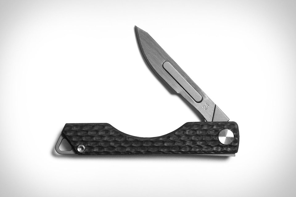 Carbon Fiber Pocket Scalpel Blade Folding Knives Utility Knife