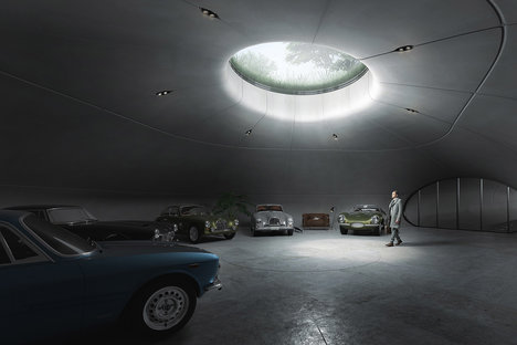 Salle d&#39;exposition de voitures souterraines