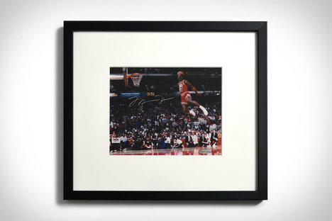 迈克尔乔丹亲笔签名相框印花