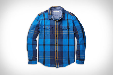Outerknown Country Blue Plaid Blanket Shirt